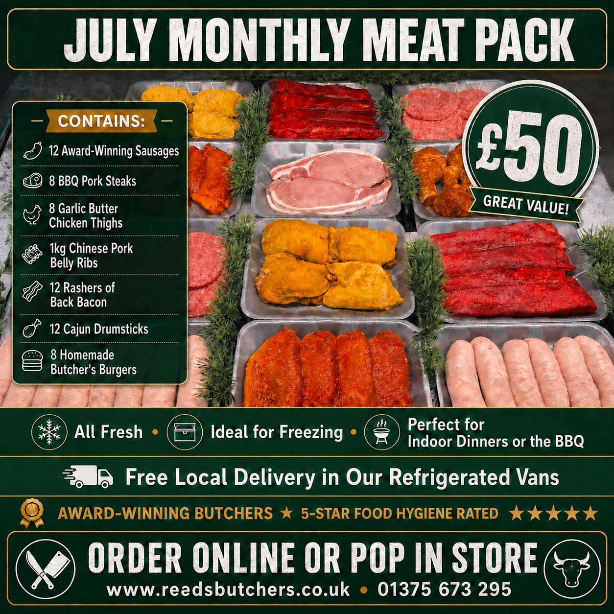 July Monthly Meat Pack - 7 Variations