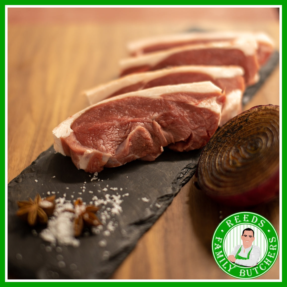 Buy Boneless Lamb Steak x 4 online from Reeds Family Butchers