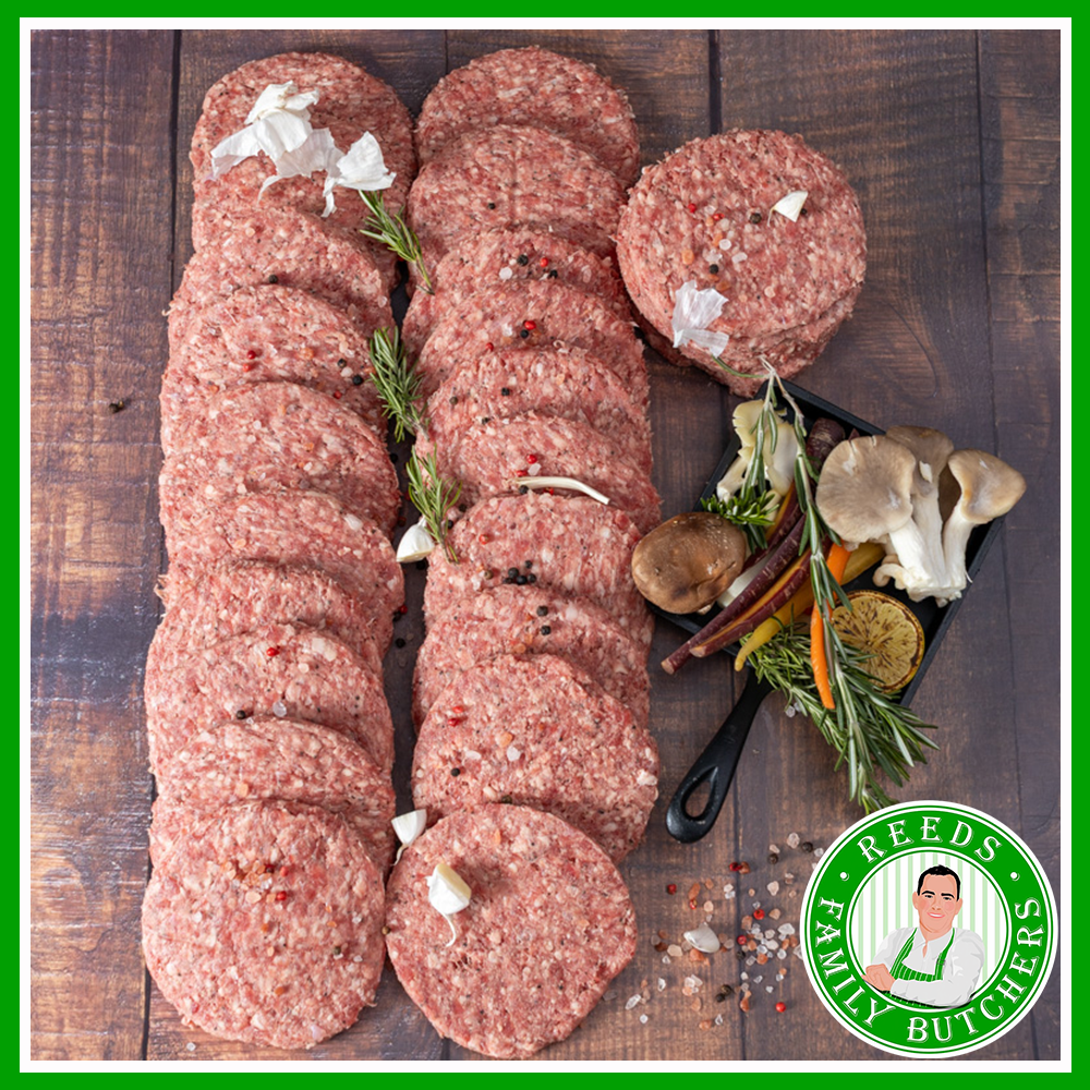 25x 6oz Steak Burgers