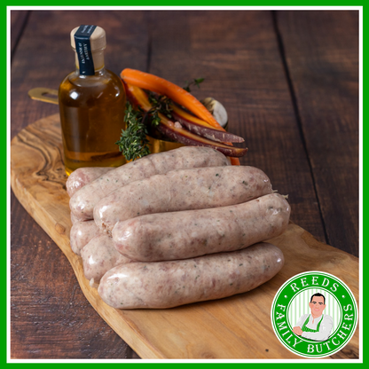 Pork & Caramelised Onion Award Winning Sausages - 8 Large Sausages