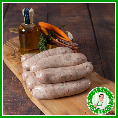 Traditional Award Winning Pork Sausages - 8 Large Sausages