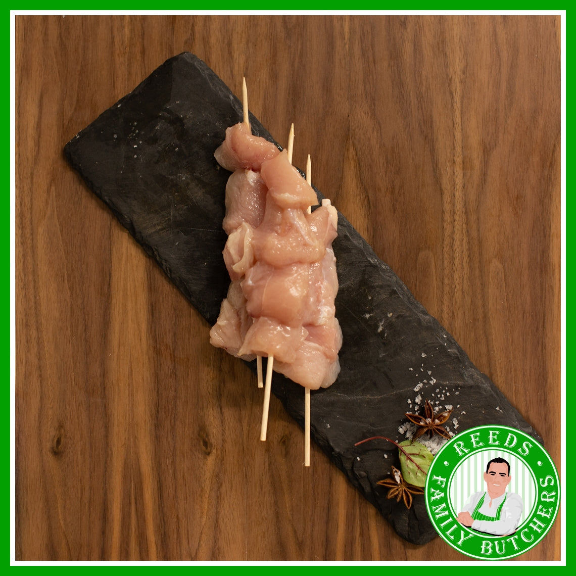 Buy Chicken Kebabs x 6 online from Reeds Family Butchers