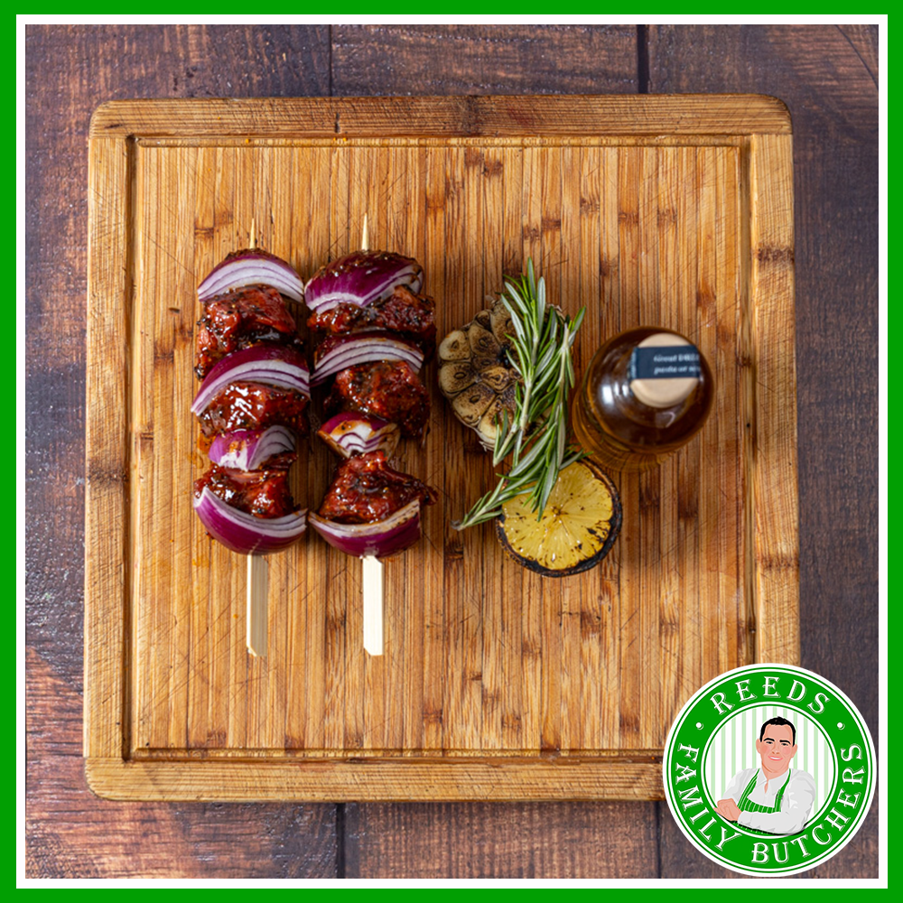 Black Garlic & Pepper Sirloin Steak Kebab