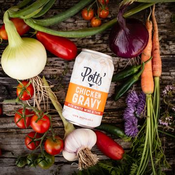 Chicken Gravy With White Wine & Thyme